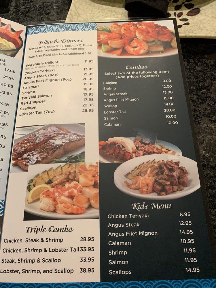 Menu at HAKATA Hibachi Steak & Sushi restaurant, Overland Park