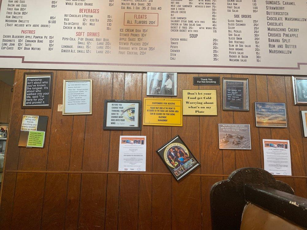 Menu at Tal's Cafe, Los Angeles