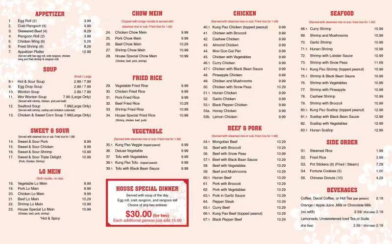 Menu At Lucky Bowl Restaurant Algona   R77c Lucky Bowl Menu 2021 09 2 