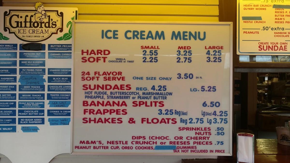 Menu at Village Snack Bar, Rutland, 389 West St