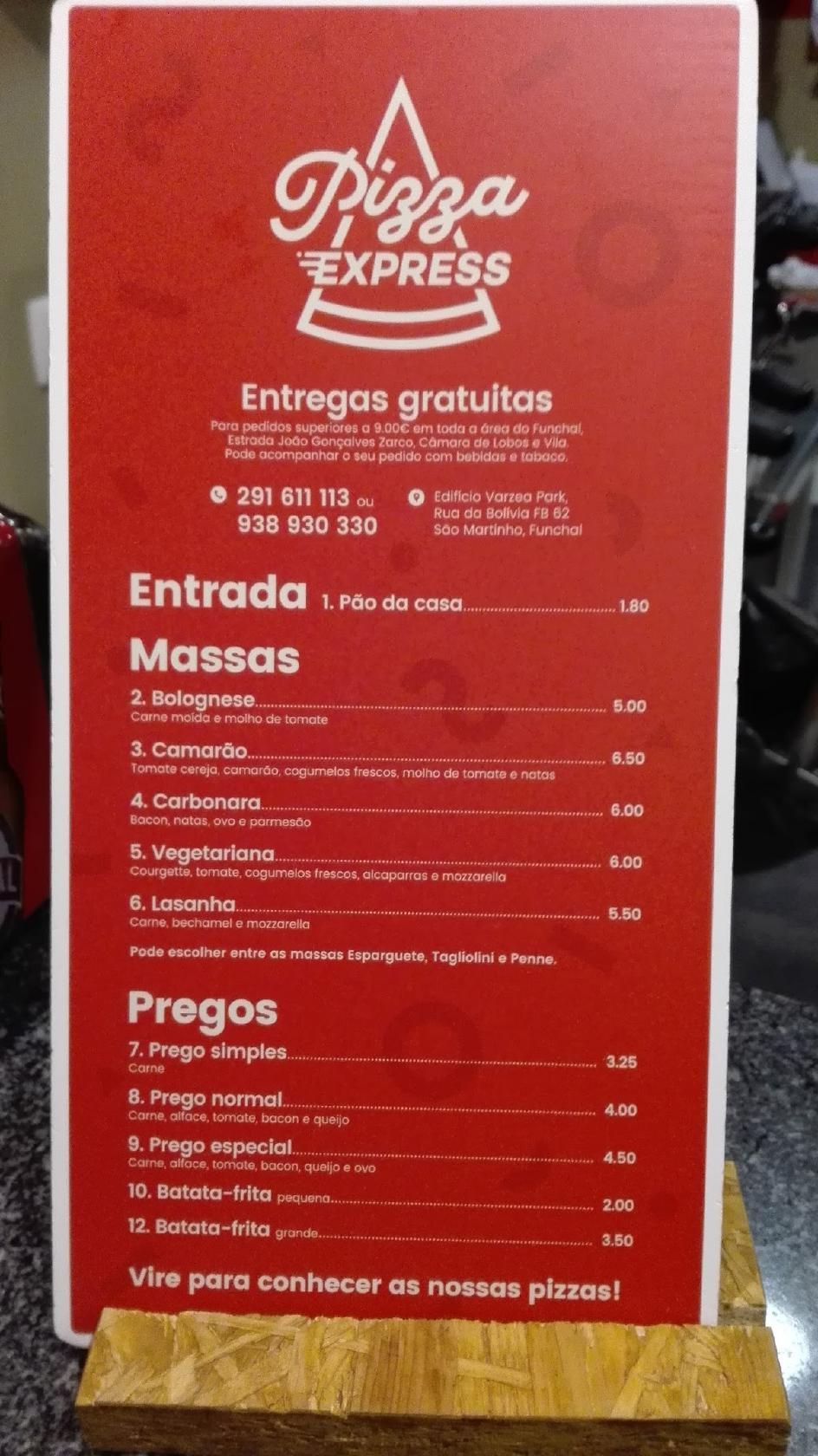 Menu em Pizza Moments pizzaria, Funchal, Rua da Bolívia FB No 62 São ...