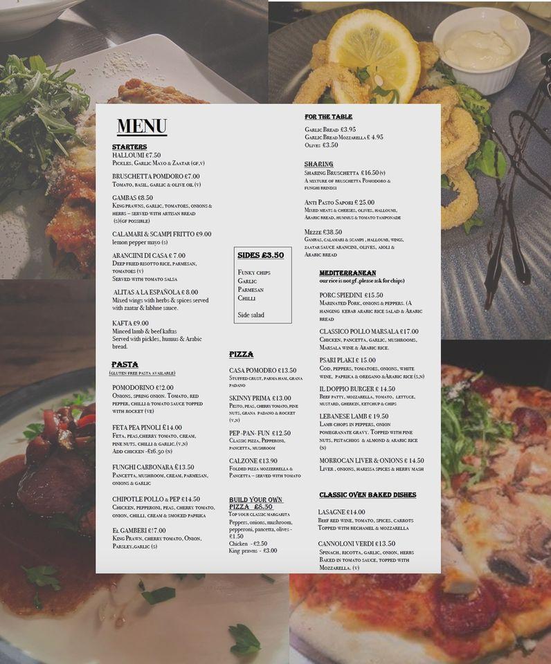 Menu at The Bailiffs House Bewdley Lounge & Restaurant & Events, Bewdley