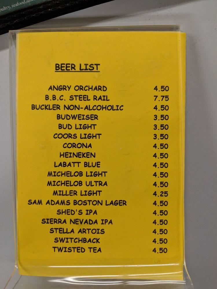 Menu at North Star Pizza pizzeria, Wilmington