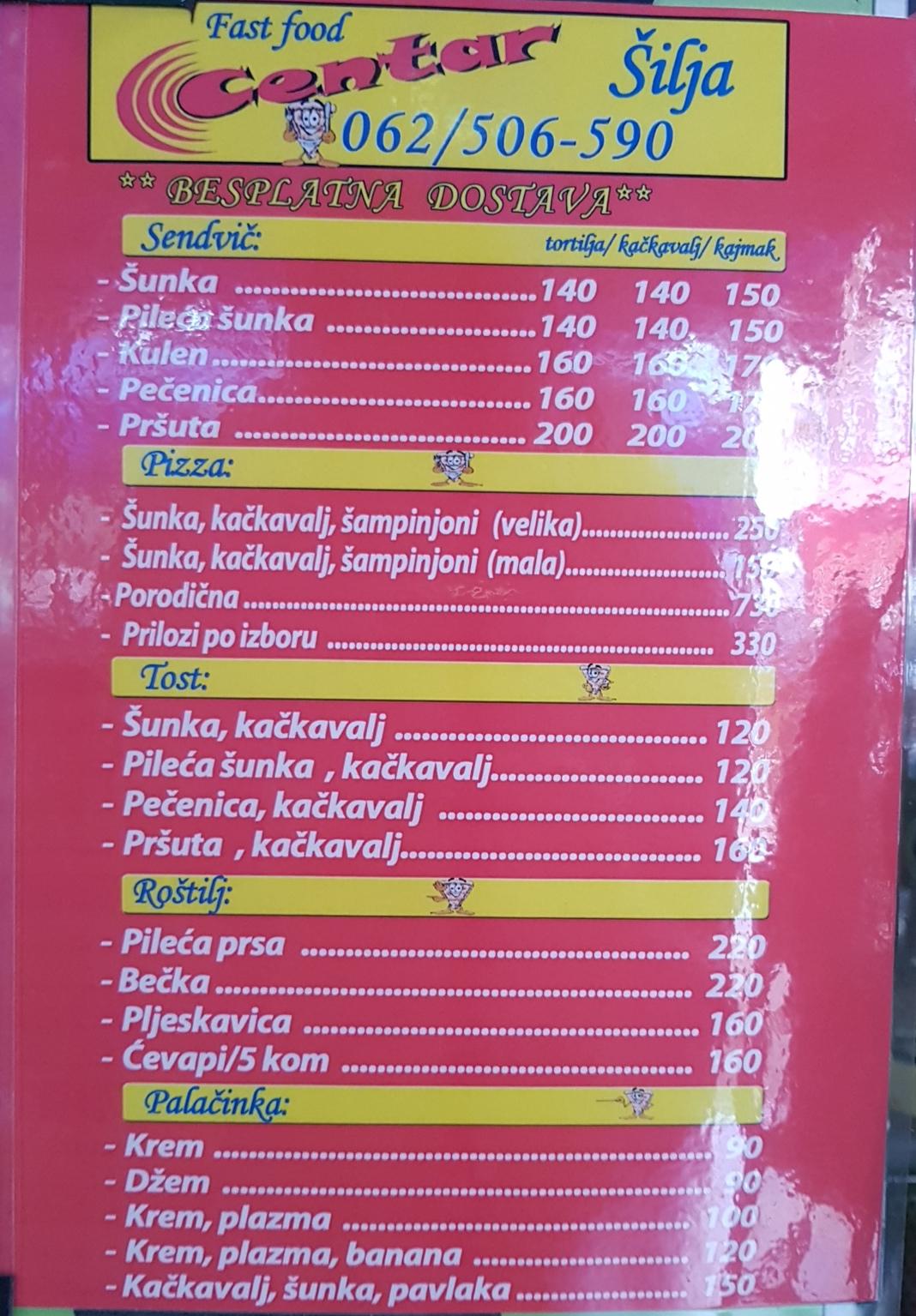 menu-at-fast-food-centar-bujanovac