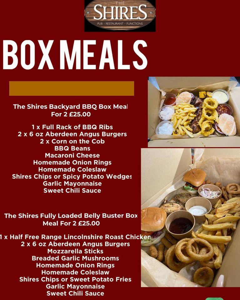 Menu at The Shires pub & bar, Kirton in Lindsey