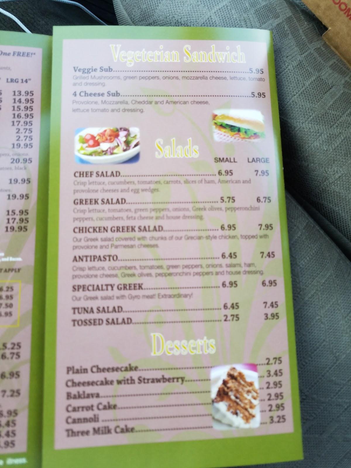 Menu at Ricko's Pizzeria and Italian Cuisine, SoddyDaisy, Dayton Pike