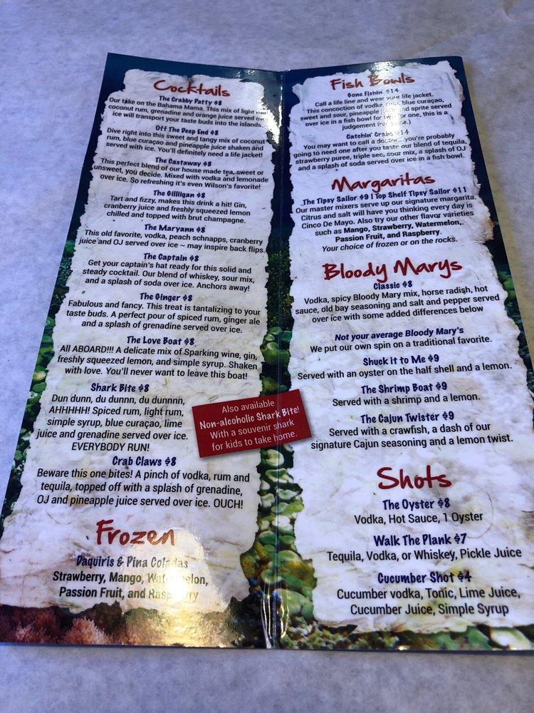 Menu at Red Crab Juicy Seafood pub & bar, WinstonSalem