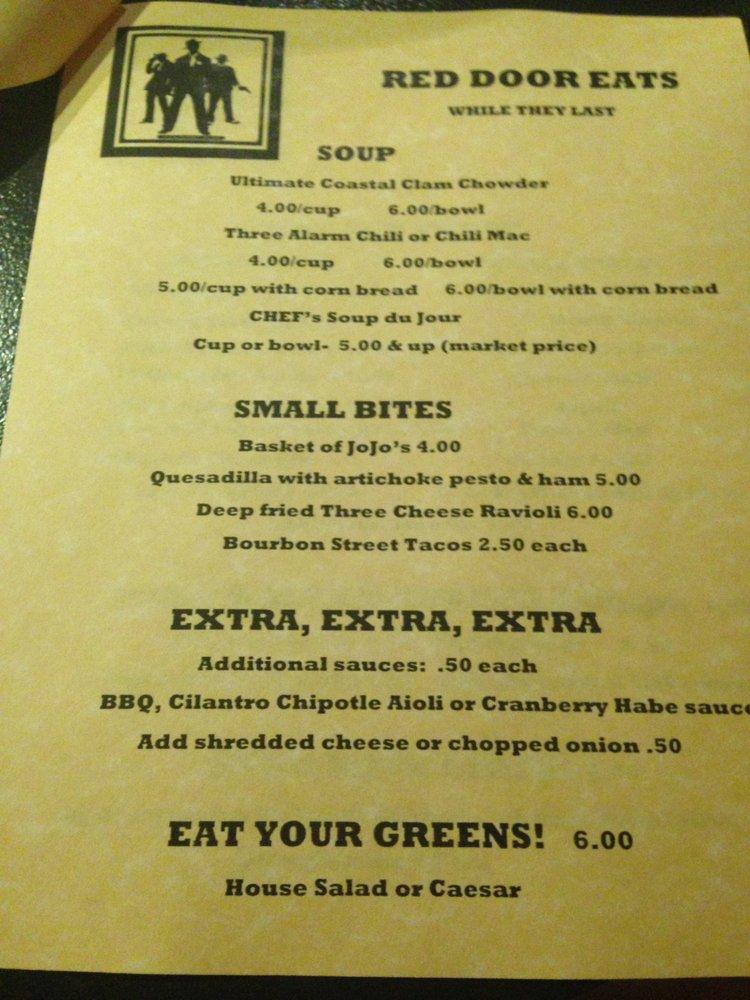 Menu at Sea Star Spirit House pub & bar, Gold Beach