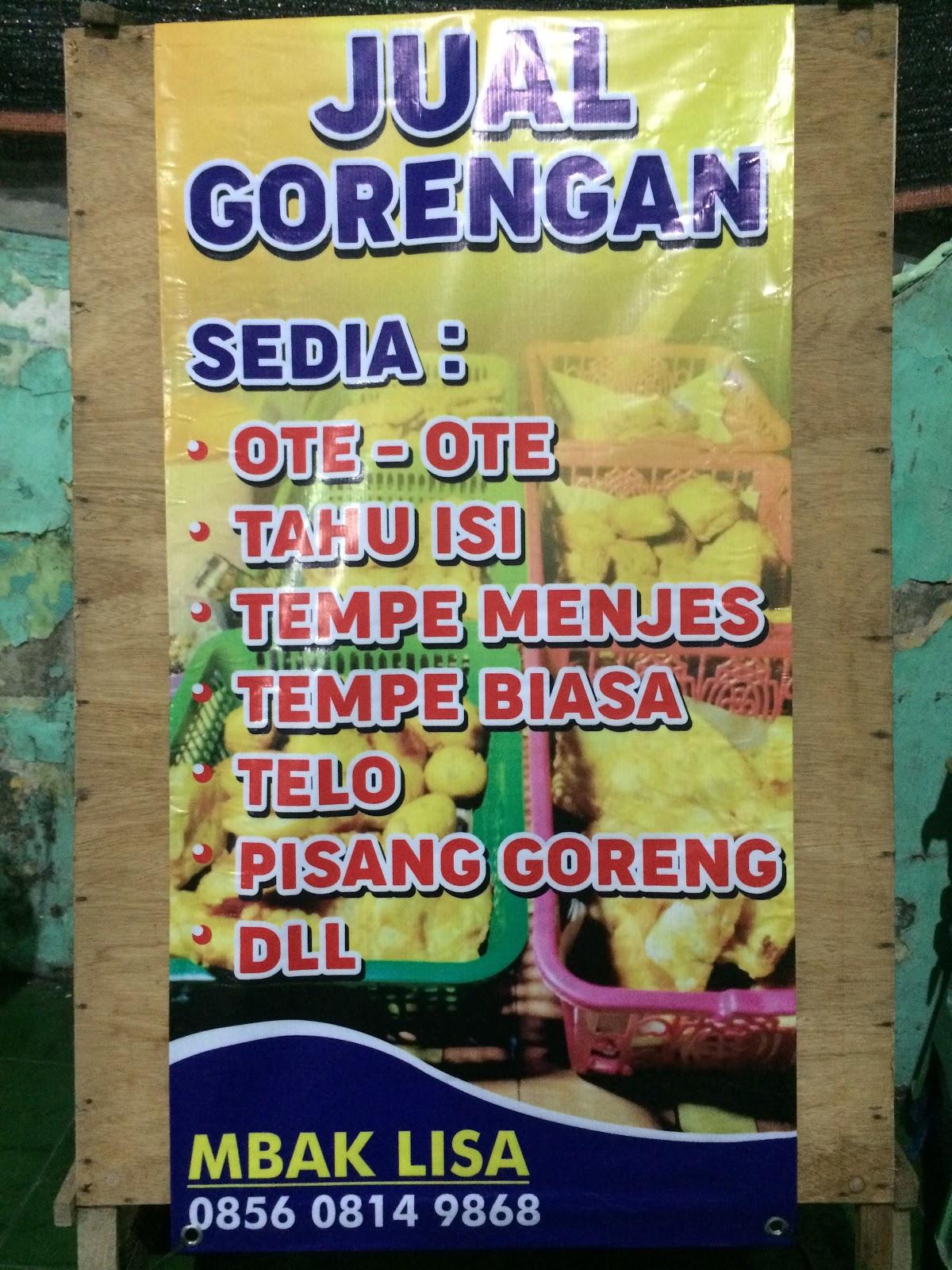 Warung Gorengan Mbak Lisa restaurant, Legok