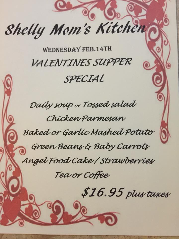Menu at Shelly Mom's Kitchen restaurant, Rivers