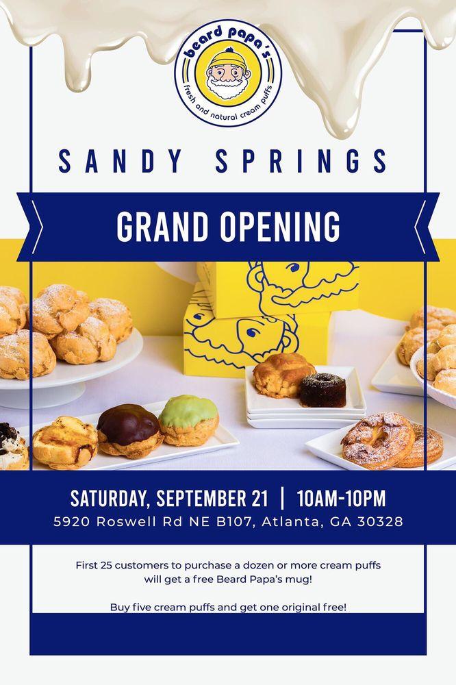 Beard Papa's Sandy Springs — Beard Papa's Cream Puffs