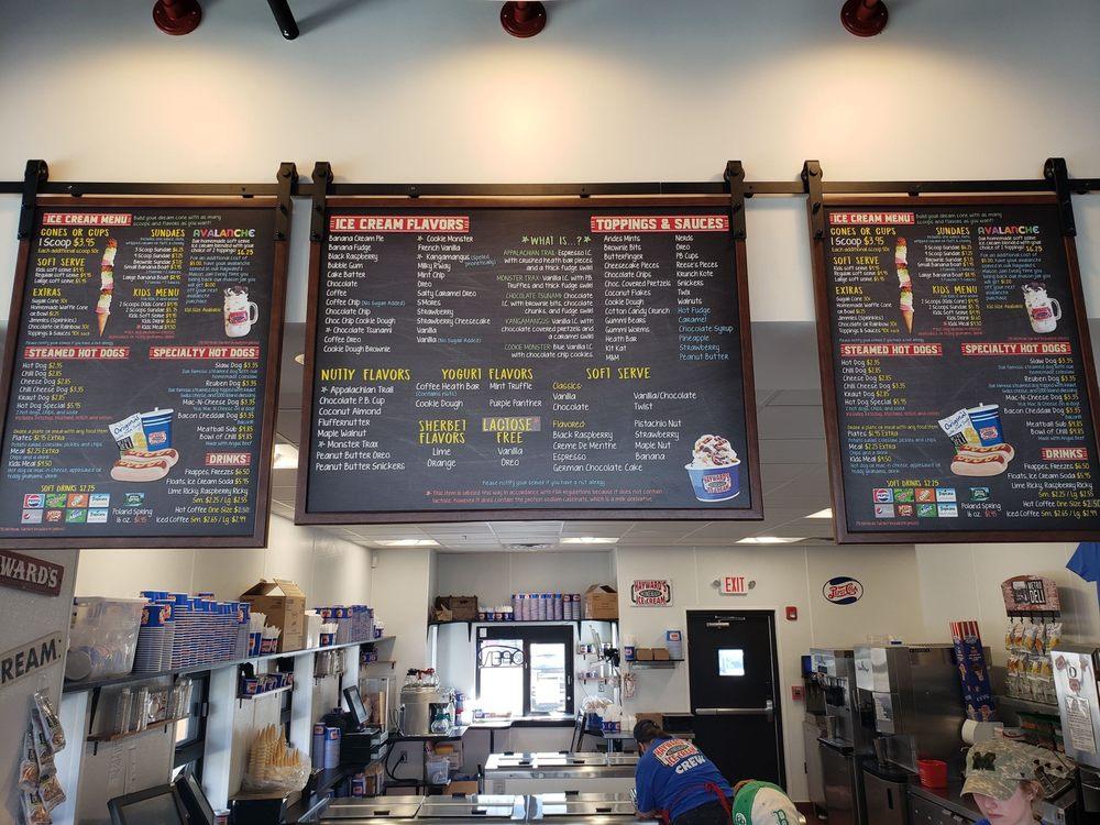 Menu at Hayward's Ice Cream Merrimack, Merrimack
