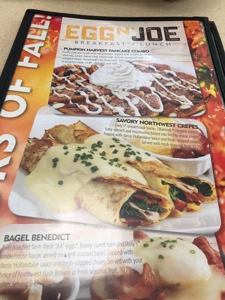 Menu At Egg N Joe Santan Village Restaurant Gilbert S Market St 101 