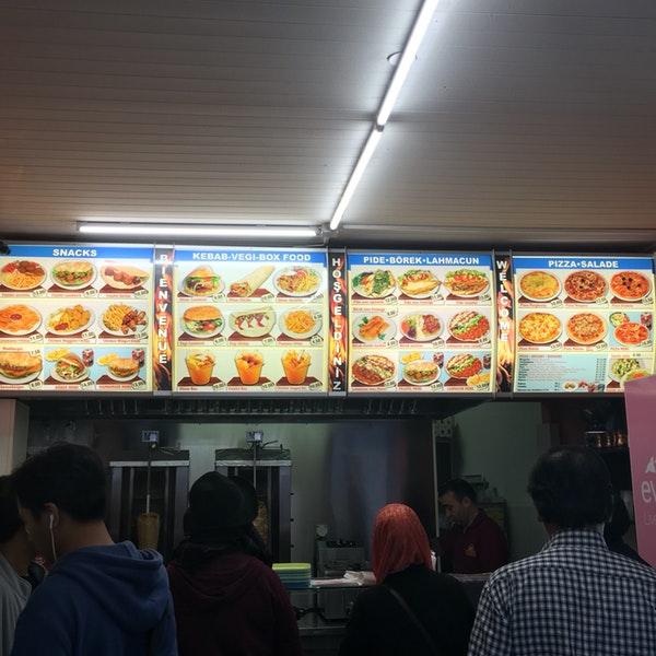 Menu at Istanbul Kebab, Villeneuve