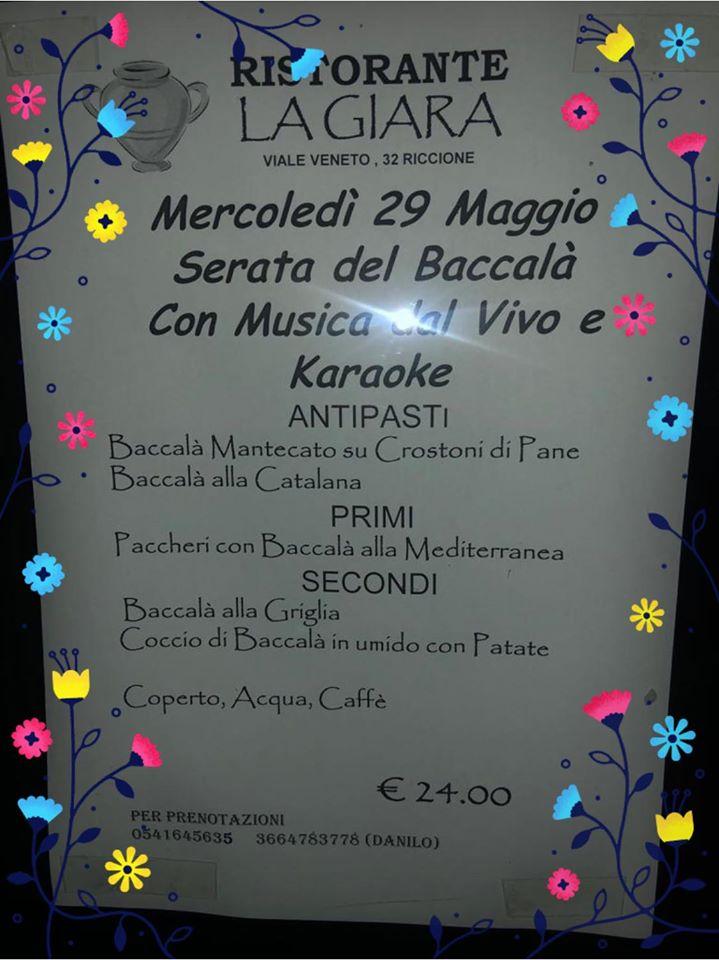Menu di Ristorante La Giara 