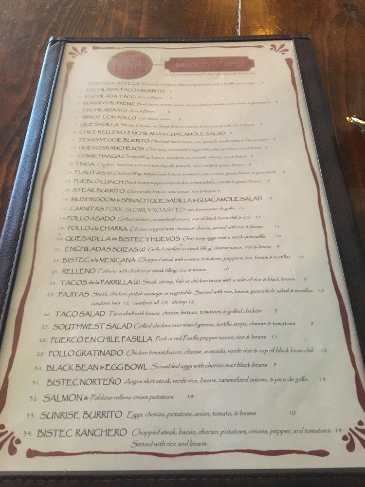 Menu at Mexico Lindo Restaurant, Birmingham, 350 Hollywood Blvd