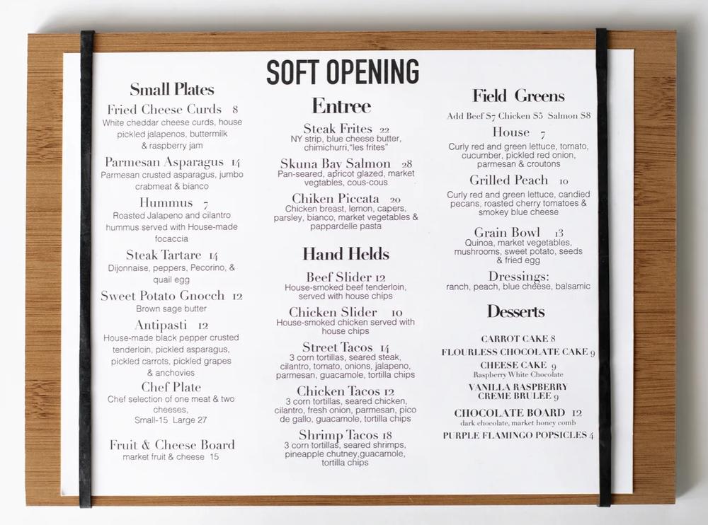 Menu at TWENTY606 Wine & Bistro formerly Baby Crush pub & bar, Amarillo
