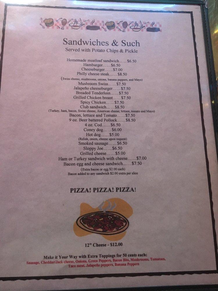 Menu at The Whistle Stop Inn pub & bar, Indianapolis