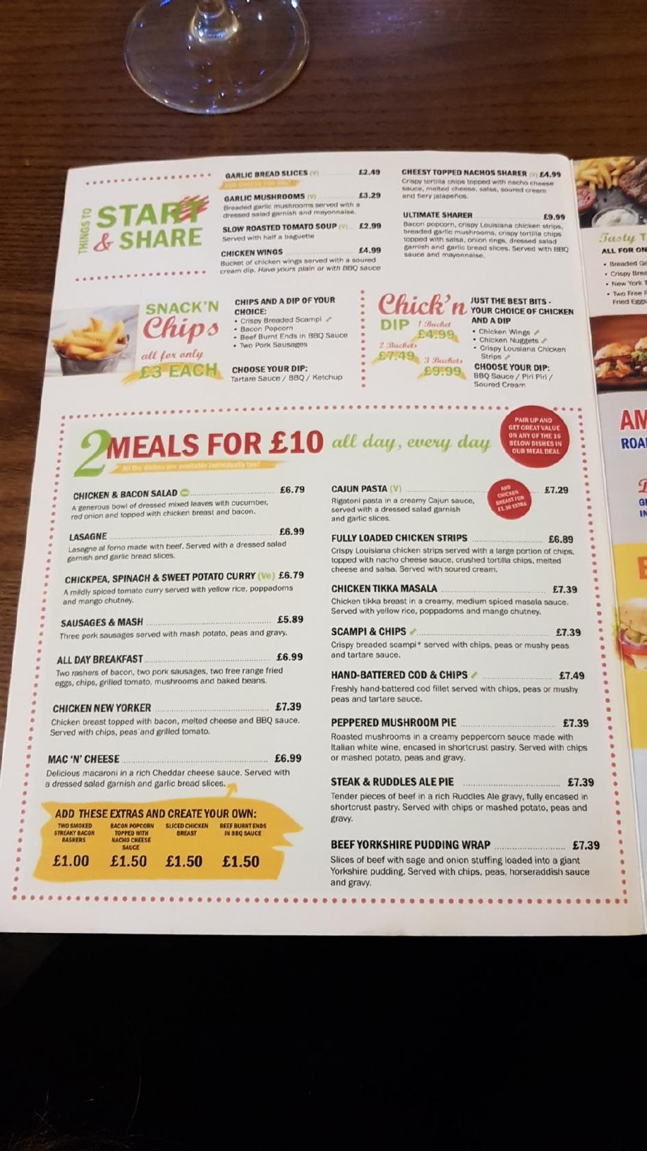 Menu at The Woodlands pub & bar, Warrington, 53 Highfield Ave
