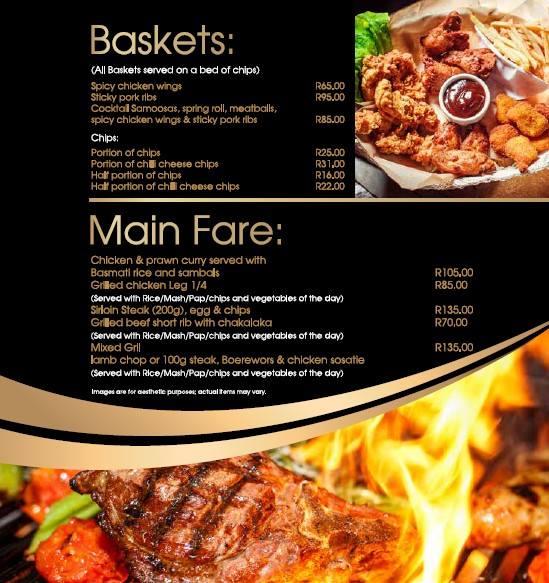 Menu at Wine Garden Restaurant, Lethabong
