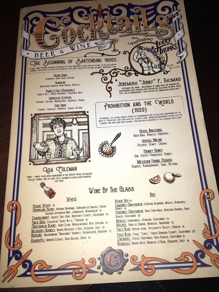 Menu at Cleaver Butchered Meats, Seafood & Classic Cocktails pub & bar