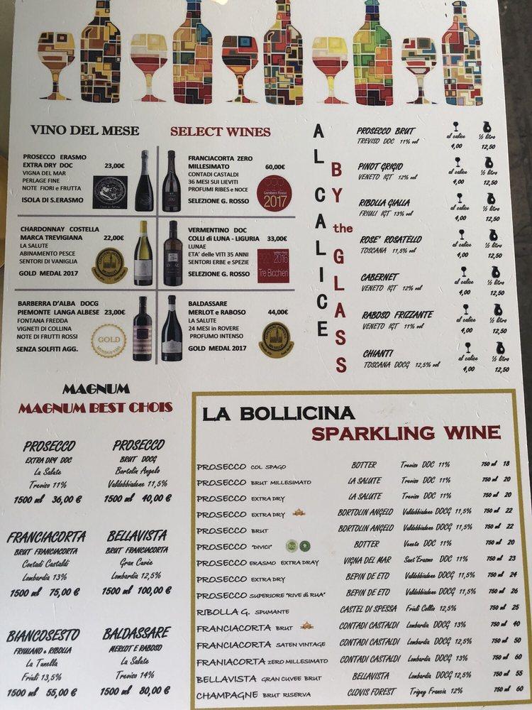 Menu at B Restaurant alla Vecchia Pescheria, Venice