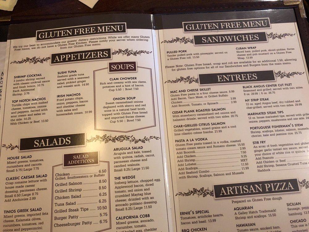 Menu at Galley Hatch Restaurant, Hampton