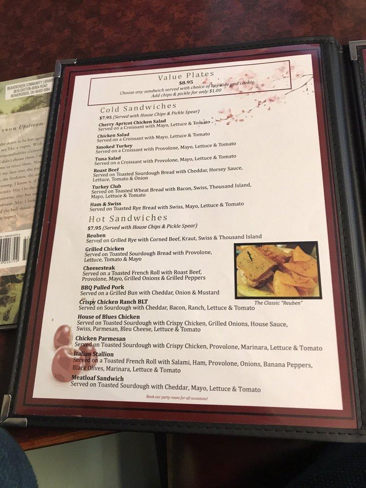 Menu at Cherry House Cafe, Beavercreek, Meadow Bridge Dr
