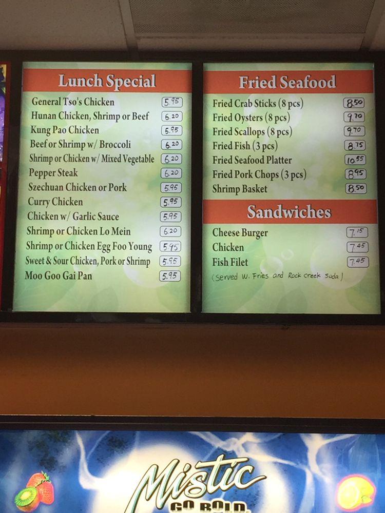 Menu at Goodies restaurant, Bryans Road