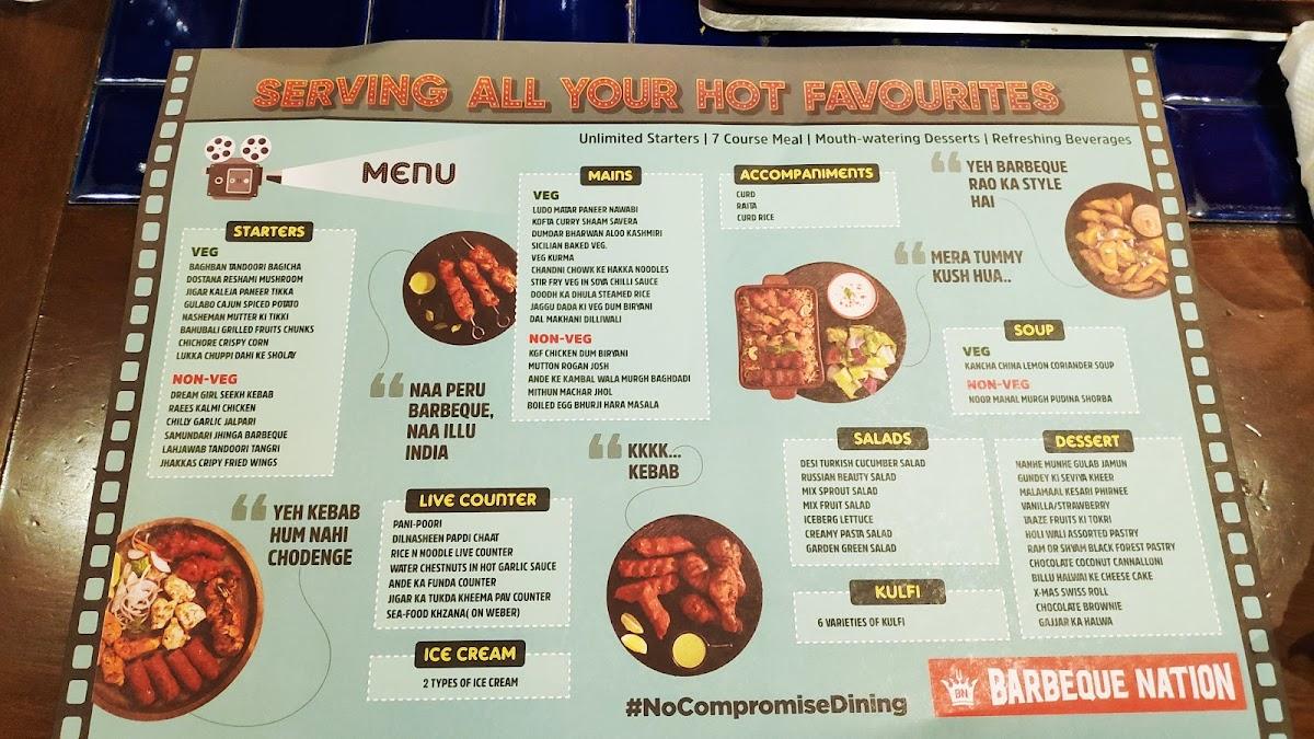 Menu at Barbeque Nation, Surat, 1st Floor