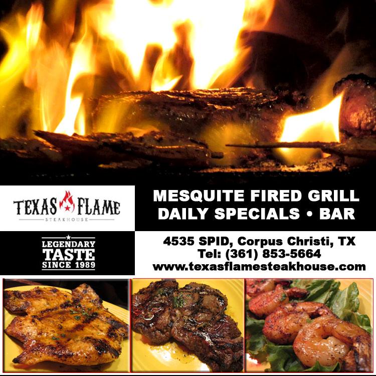 Menu at Texas Flame Steakhouse, Corpus Christi