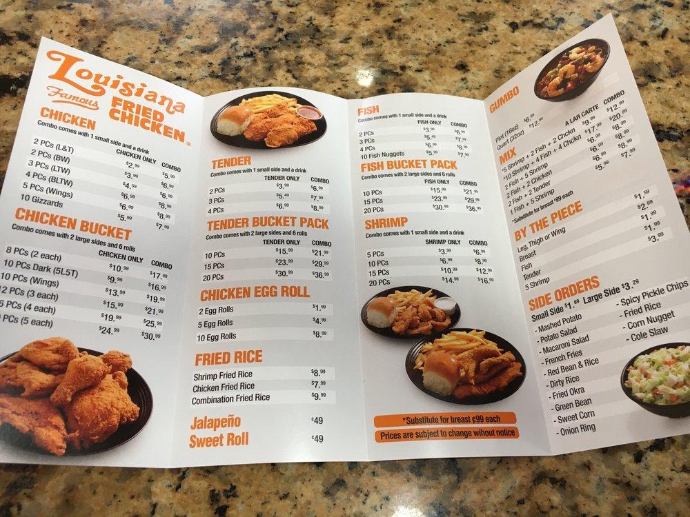 menu-at-louisiana-famous-fried-chicken-north-dallas-restaurant-dallas