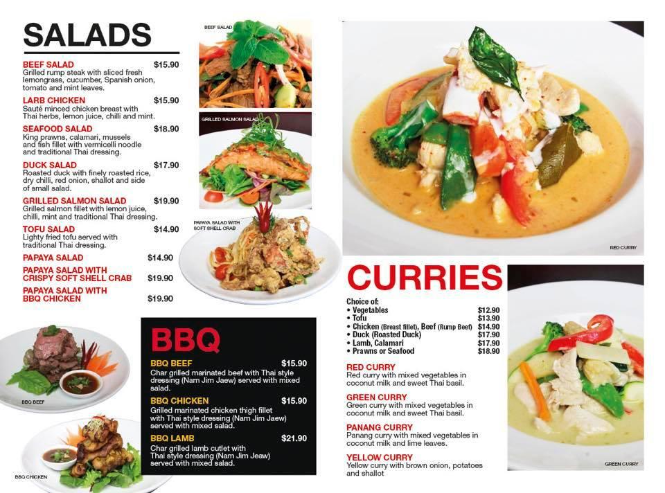 Menu at Thai Addict Restaurant, Kingsgrove