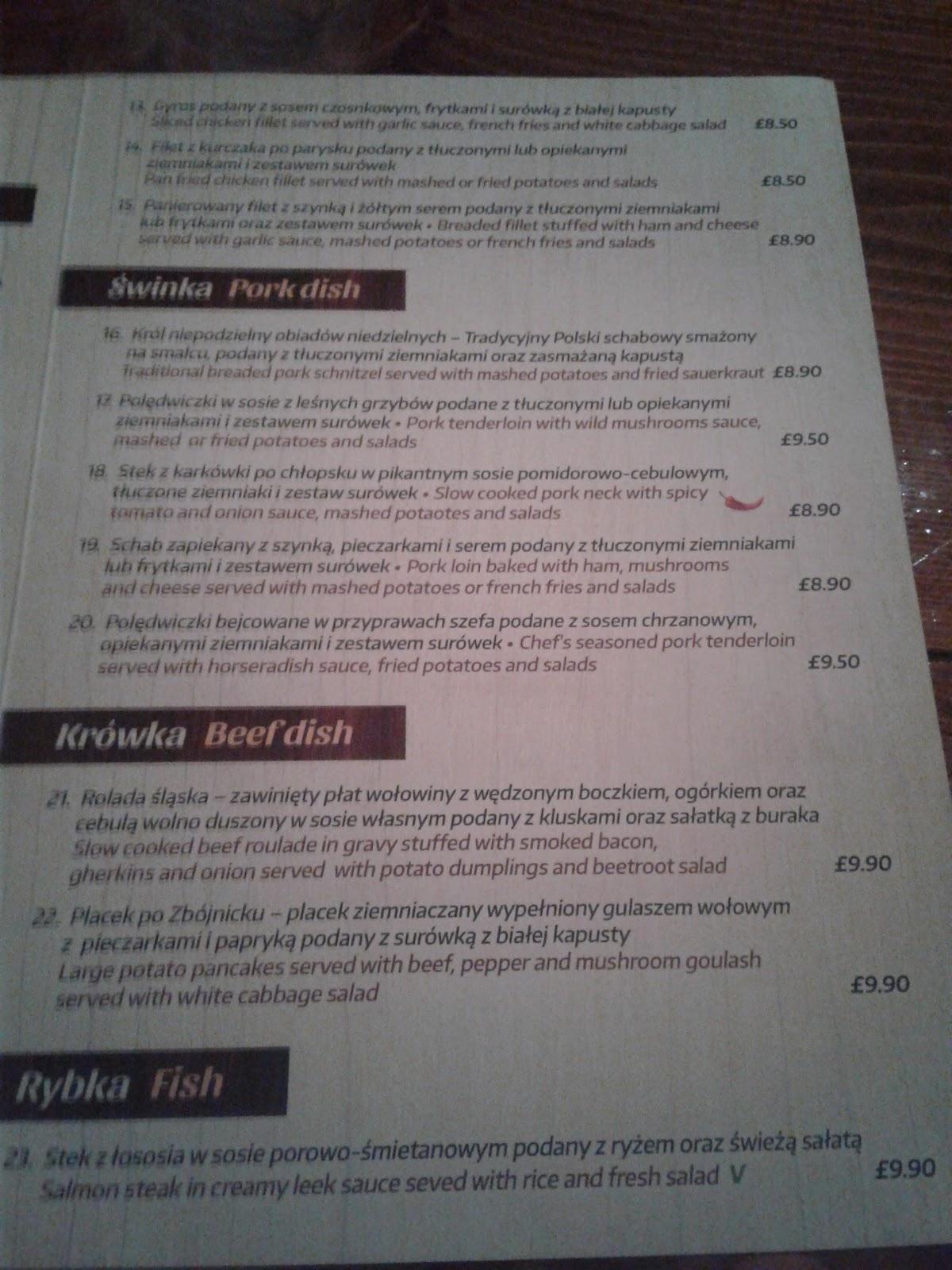 Menu at Bros. Bistro restaurant, Corby
