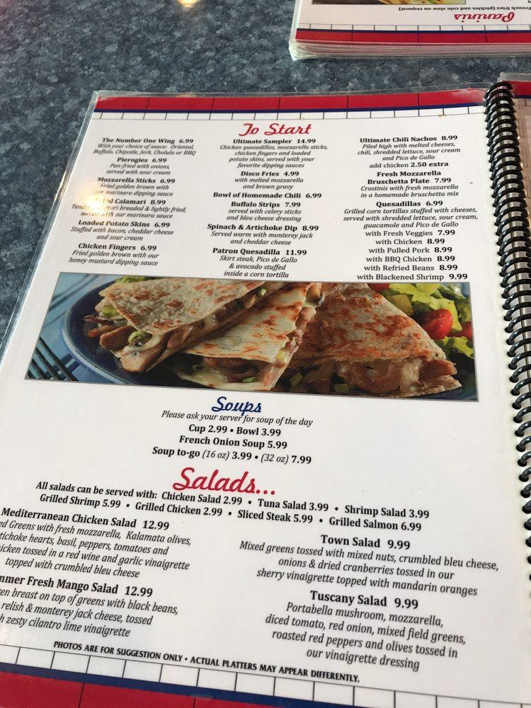 Menu at Town Diner restaurant, East Windsor