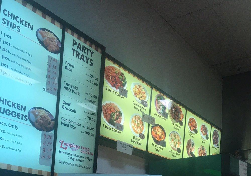 Menu at Louisiana Fried Chicken/Chinese food fast food, Downey