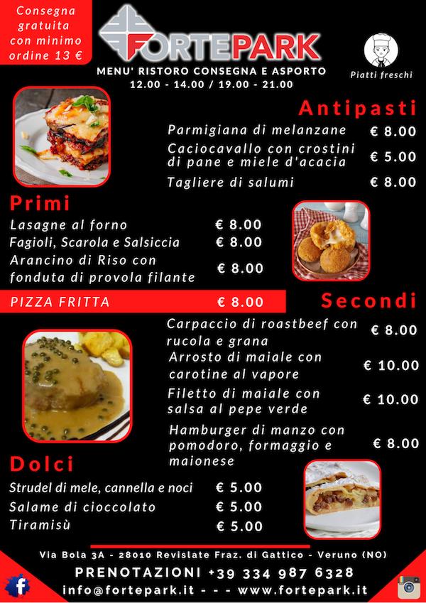 Menu di FORTEPARK 