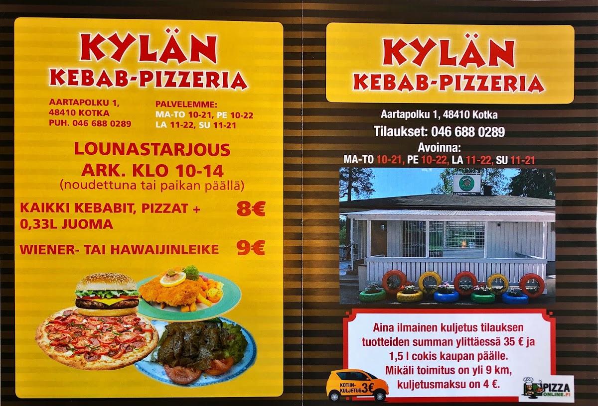 Kylän Kebab Pizzeria, Kotka - Restaurant menu and reviews