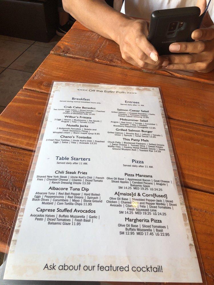 Menu at New Vintage Grill Hageman pizzeria, Bakersfield