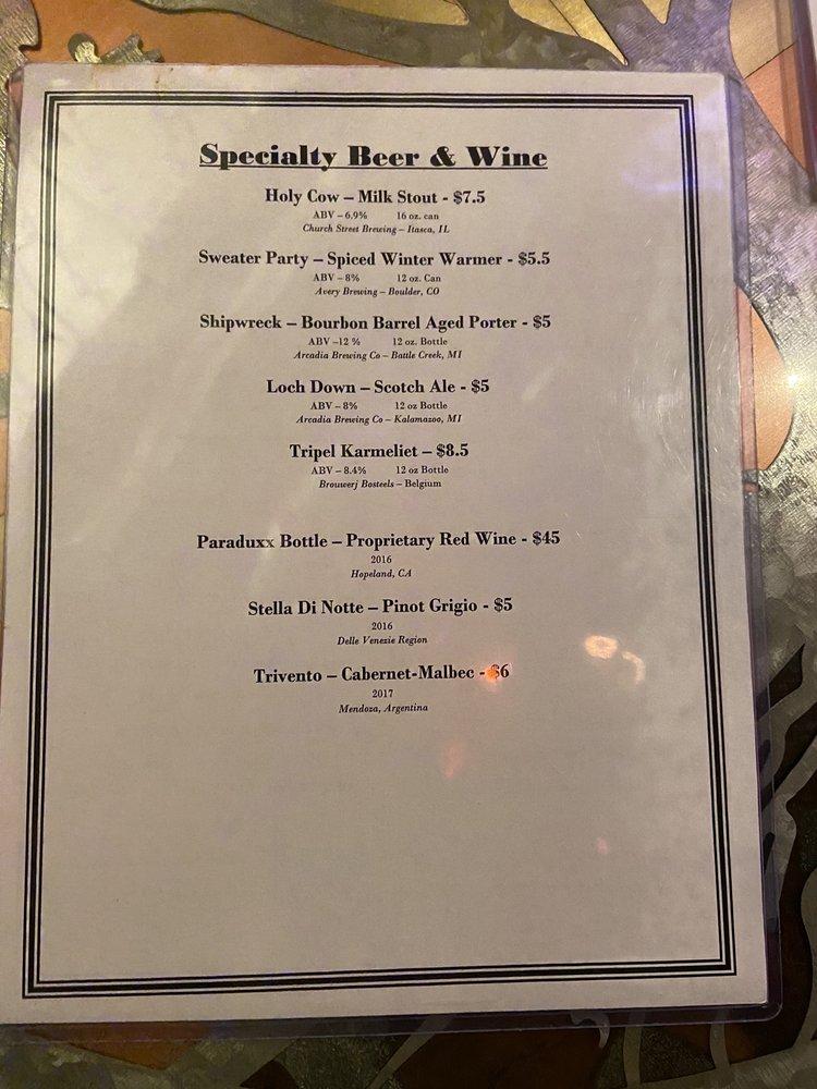 Menu at Flat Iron Tap pub & bar, Lake Geneva
