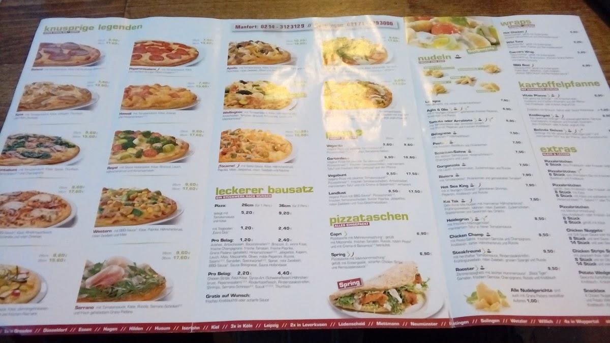 Speisekarte von Stückwerk Pizzakultur LeverkusenQuettingen, Leverkusen, Quettinger Str. 202