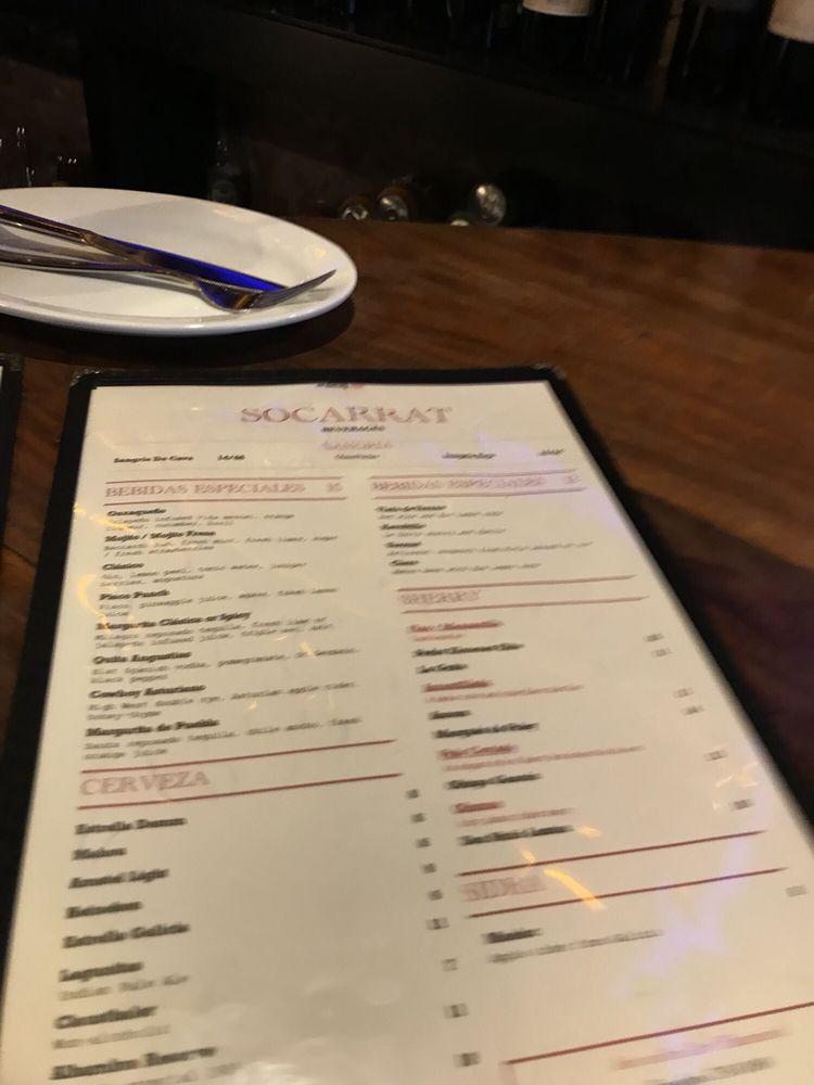 Menu at Socarrat Paella Bar Nolita, New York City