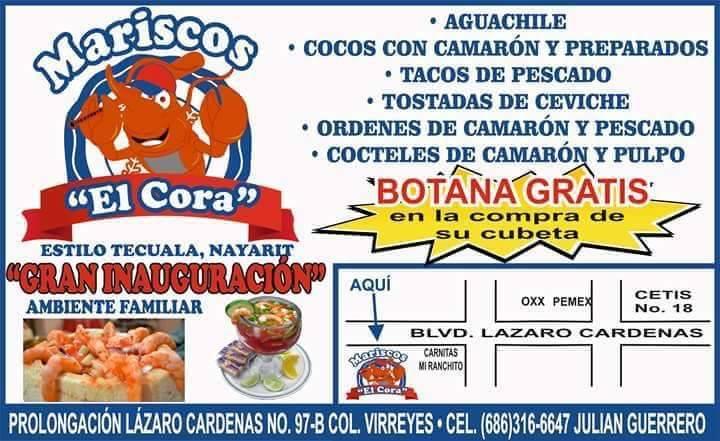 Mariscos El Cora restaurant, Mexicali