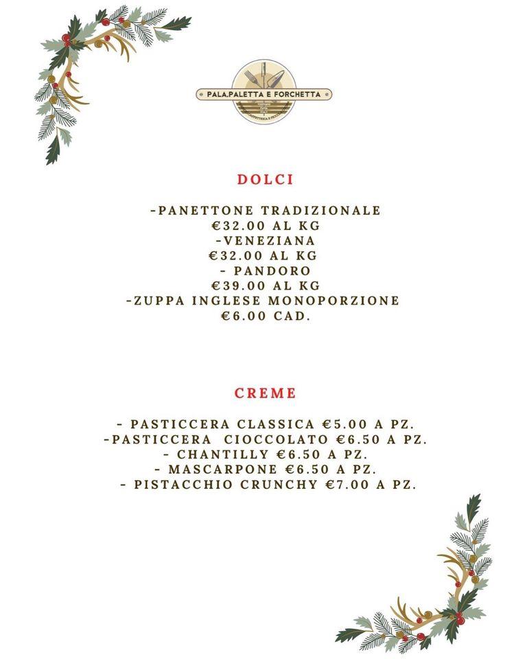 Menu di Pala Paletta e Forchetta 