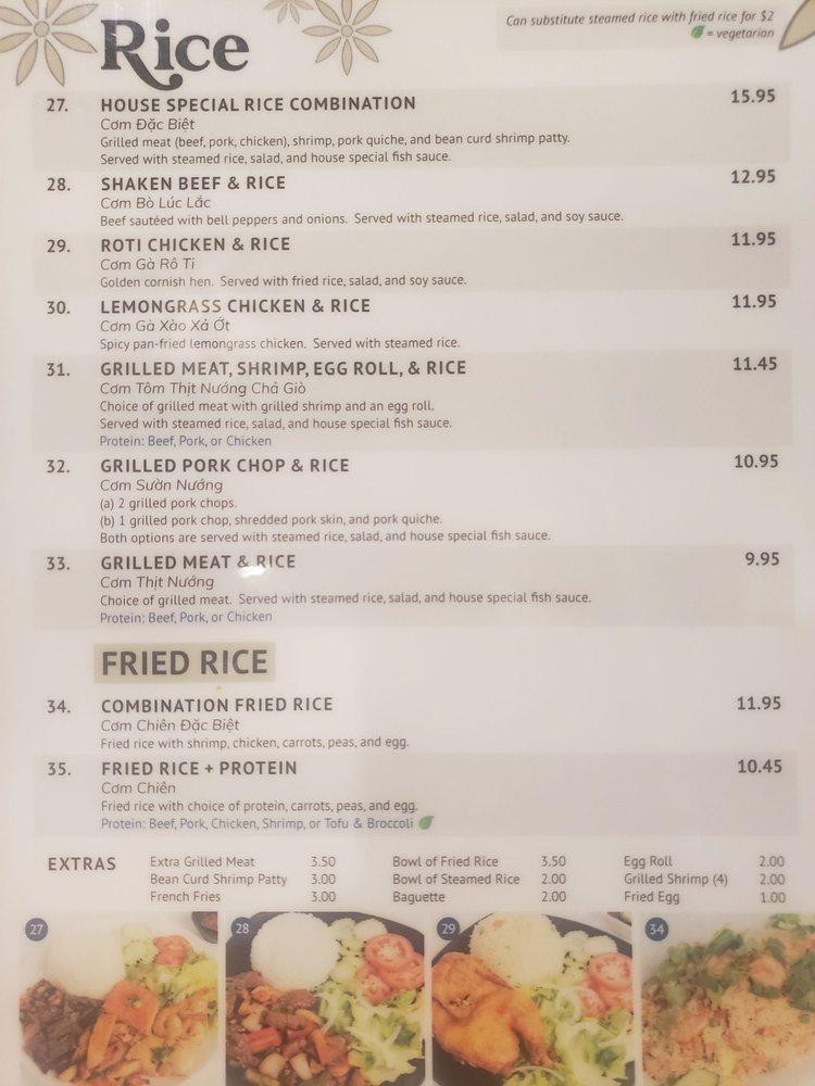 Menu at Bone & Broth Vietnamese Pho Cuisine restaurant, Ontario