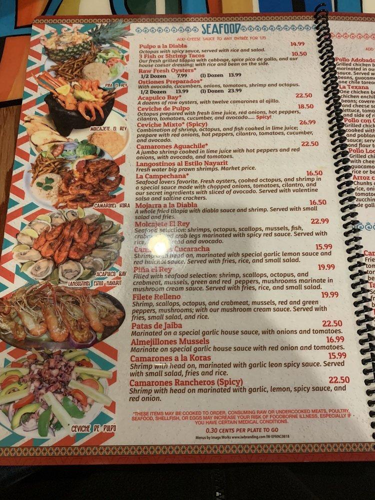 El paso hickory clearance nc menu