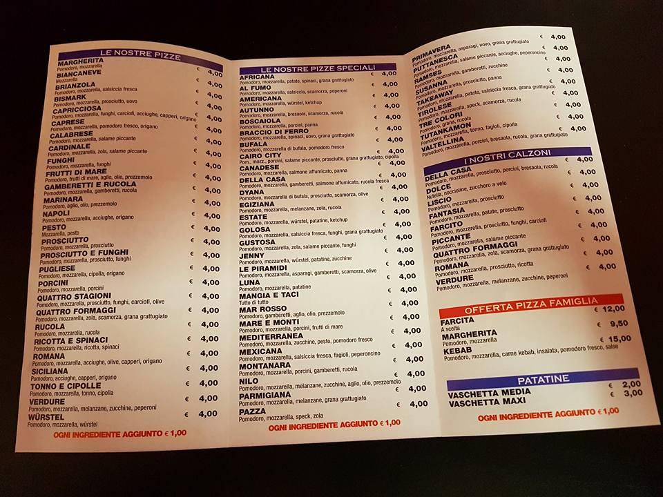 Menu di American pizza 