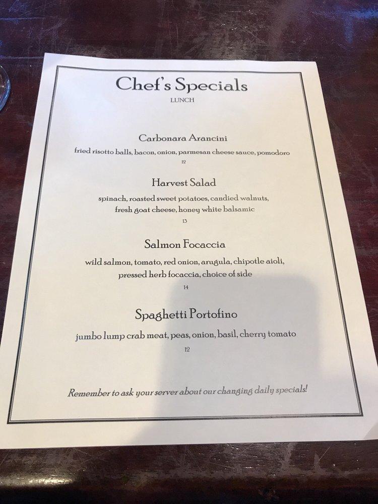 Menu at Zinna's Bistro restaurant, Cranbury Township(01)