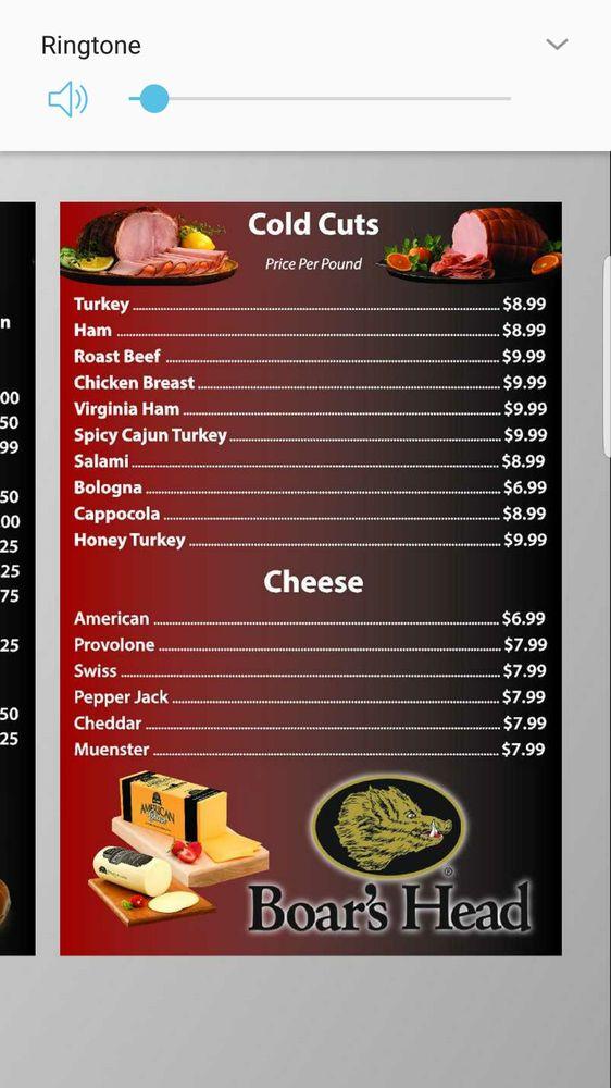 Menu at Hot Bagels, Clinton