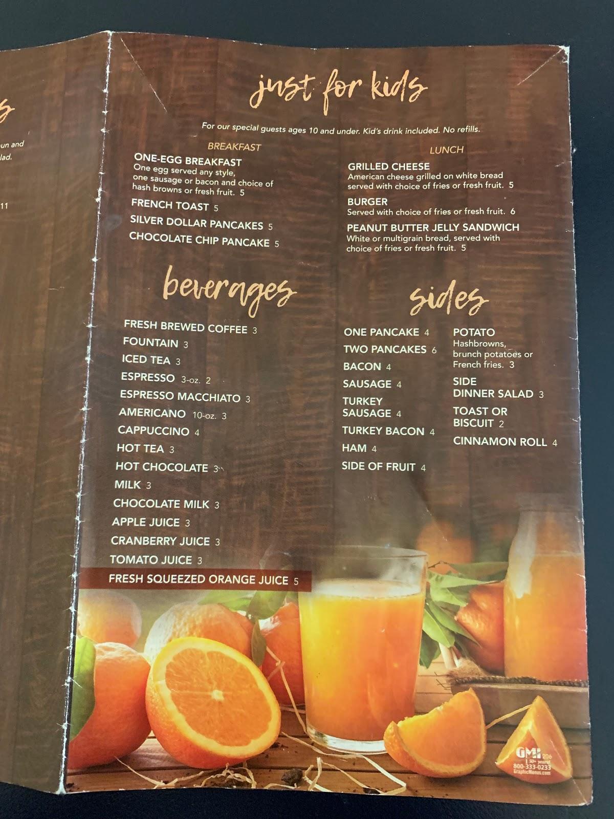 Menu at Mango's Breakfast Brunch Keller restaurant, Keller